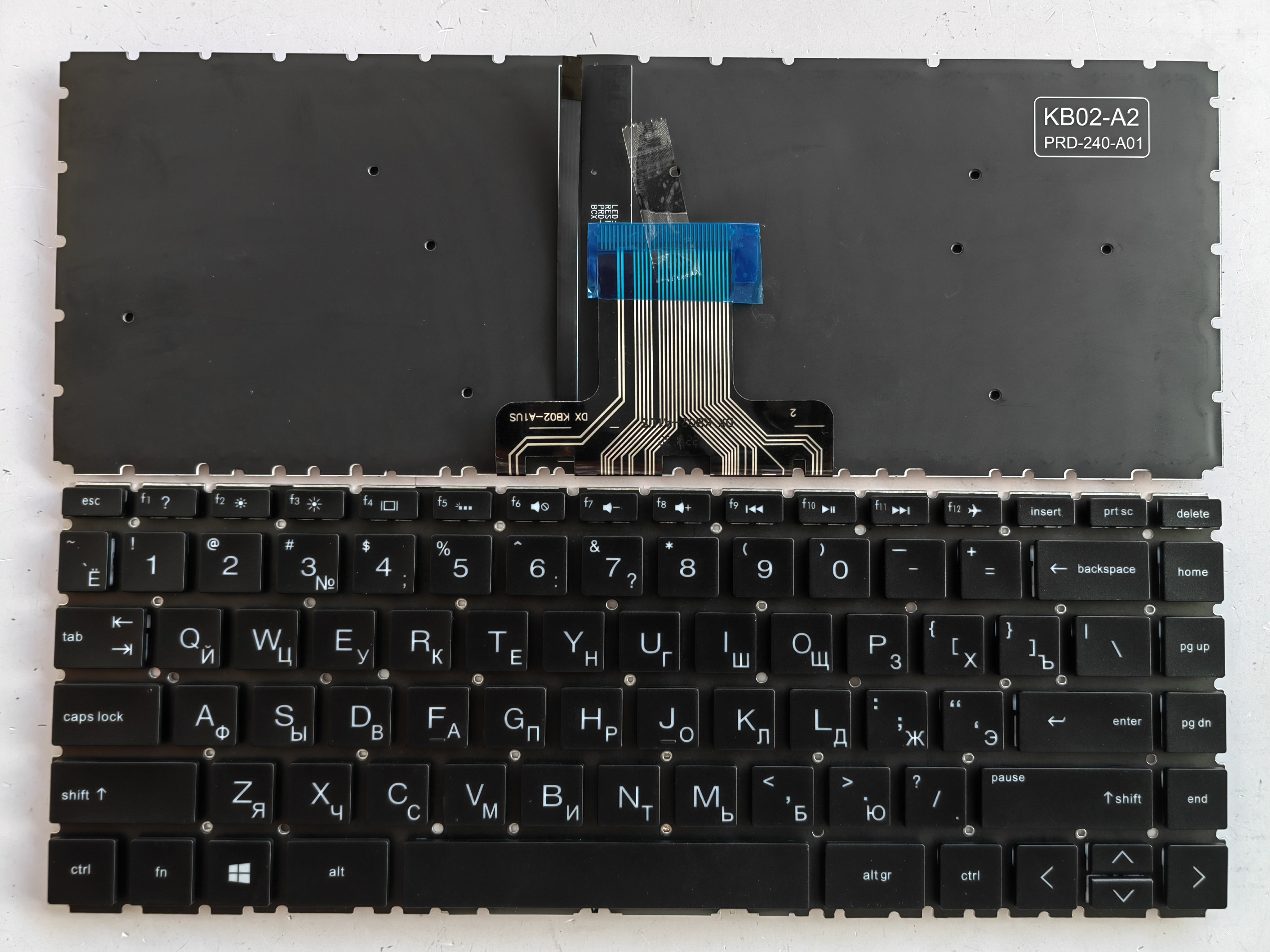 Picture of New Replacement Laptop Keyboard For HP 14-CE BLACK Backlit (OEM) RU Layout